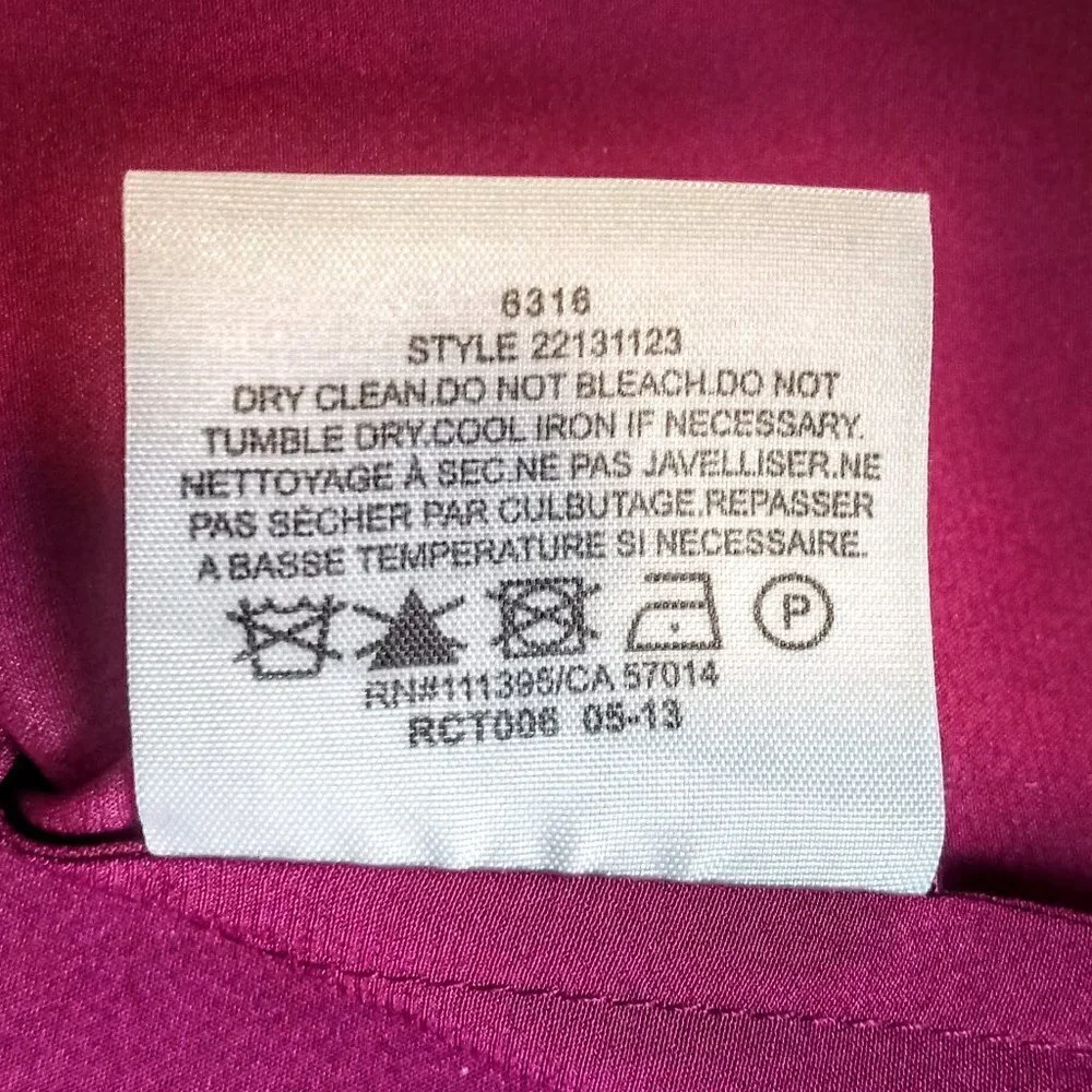Tory Burch Cranberry Crochet Silk Blouse